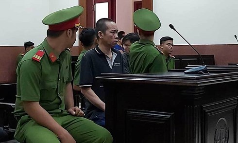 Bị cáo Huỳnh Văn Hải hầu tòa.