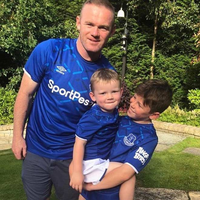 Rooney và các con trai của anh