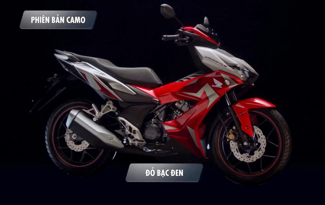 Honda Winner X - Phiên bản Camo Đỏ Bạc Đen
