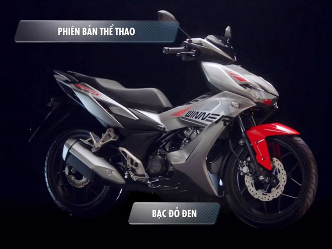 Honda Winner X - Phiên bản thể thao Bạc Đỏ Đen