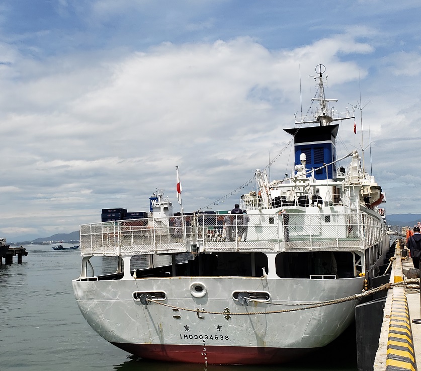 Tàu Kojima cập cảng Tiên Sa bắt đầu chuyến thăm hữu nghị TP.Đà Nẵng