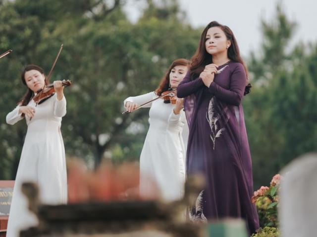 Nữ ca sĩ thực hiện MV kỷ niệm 27/7 tại nghĩa trang liệt sĩ Đường Chín