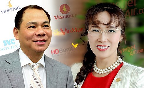 Ông Phạm Nhật Vượng và bà Nguyễn Thị Phương Thảo.