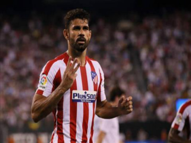 Chấn động derby Real Madrid – Atletico: Diego Costa lập poker & "xơi" thẻ đỏ