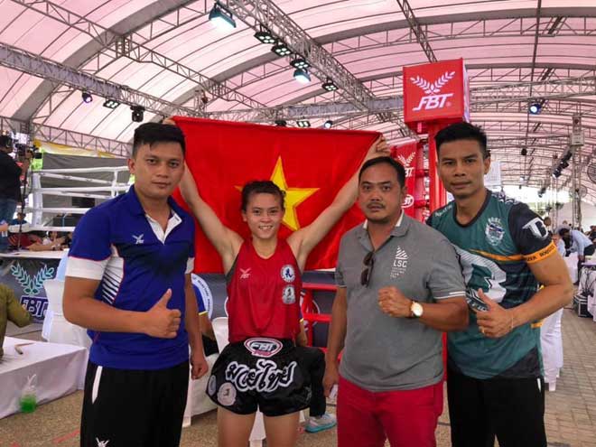 Chiến thắng vẻ vang của nữ võ sỹ Việt Nam