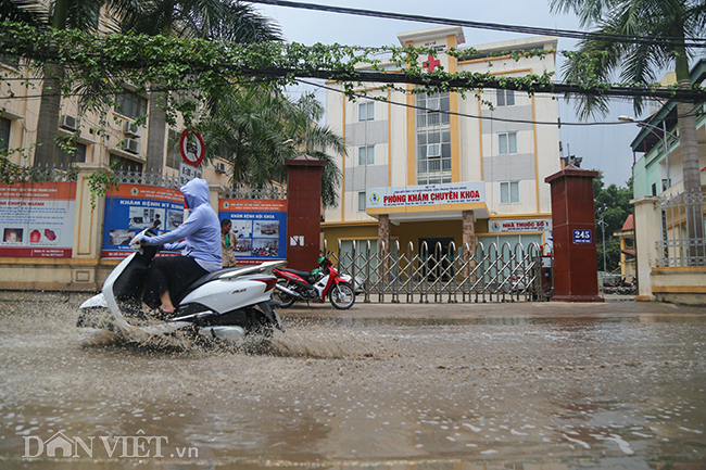 "Trên phố này có Viện Sốt rét - Ký sinh trùng nhưng phần đường trước cổng bệnh viện thì luôn lầy lội, ẩm ướt, tạo điều kiện cho các loại muỗi, cung quăng...phát triển. Chúng tôi đã kiến nghị nhiều lần trong các cuộc họp tổ dân phố mà vấn đề này vẫn chưa được giải quyết", bà Liên tâm sự. 