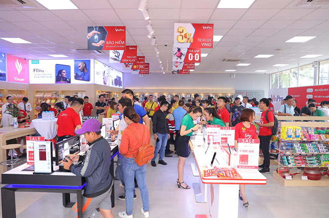 Không gian mua sắm kết hợp linh hoạt ngành hàng của VinPro