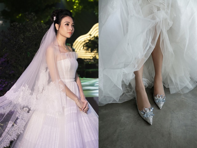 Thời trang - Giày Lọ Lem mà vợ Cường Đô La đi trong ngày cưới có gì thú vị?
