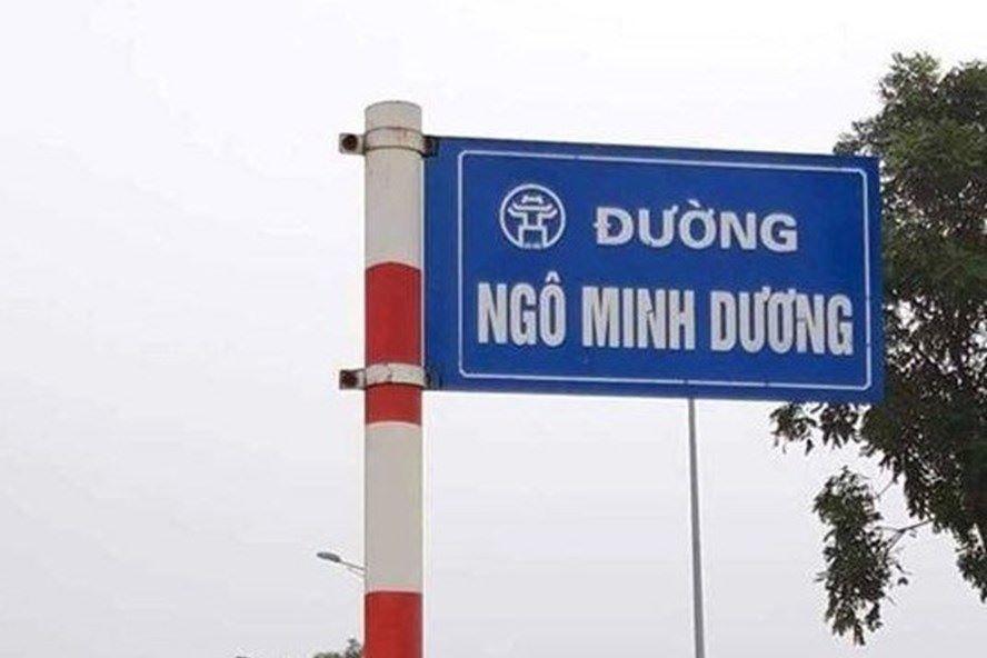 Tuyến đường vào khu ngoại giao đoàn trên địa bàn xã Xuân Tảo trước kia được đặt tên đường Ngô Minh Dương