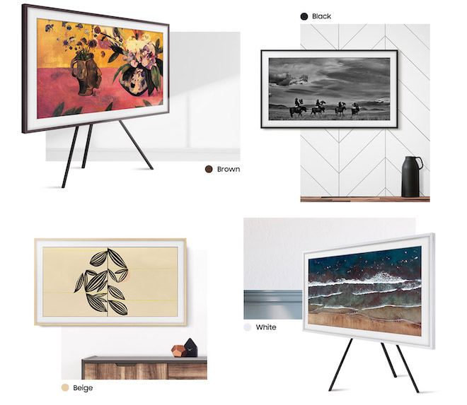 Một số thiết kế có thể thực hiện với QLED Frame.