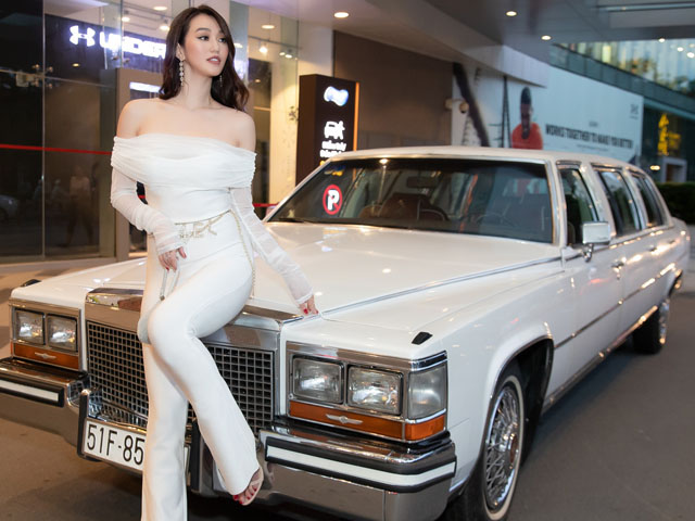 Ca nhạc - MTV - Khánh My lái siêu xe Cadillac chuyên dành cho nguyên thủ quốc gia đi sự kiện