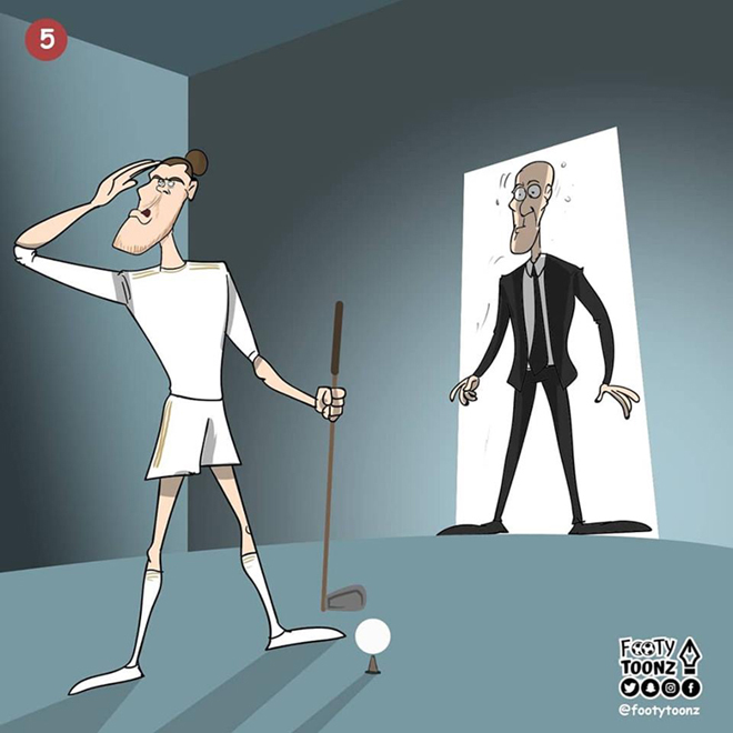 Nhưng lại giật mình khi thấy Bale vẫn đánh golf&nbsp;ở Madrid.