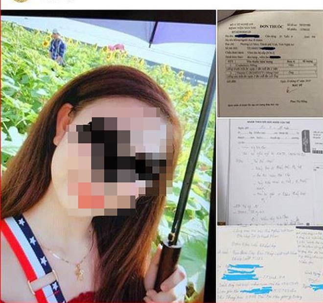 Nội dung đơn thư tố cáo cùng hình ảnh cô gái tên A. anh Tr. đăng lên mạng xã hội gây xôn xao.