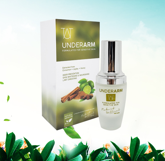 Serum nách Robert Williams - giải pháp hoàn hảo “quét sạch” thâm nách và mùi cơ thể