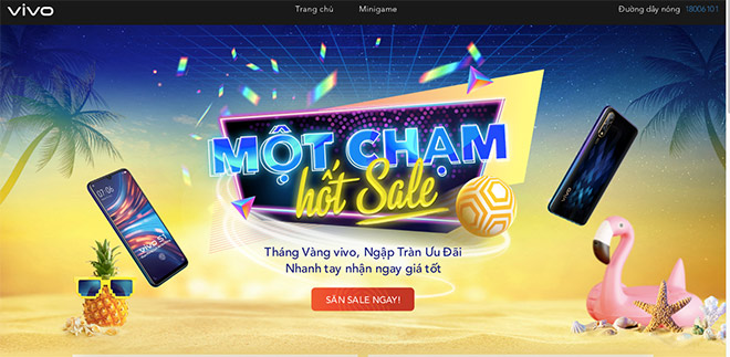 Giao diện đầy màu sắc của “kho báu ưu đãi" trong “Tháng vàng vivo”&nbsp;&nbsp;