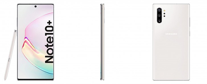 Biến thể màu Auro White của Galaxy Note 10+.