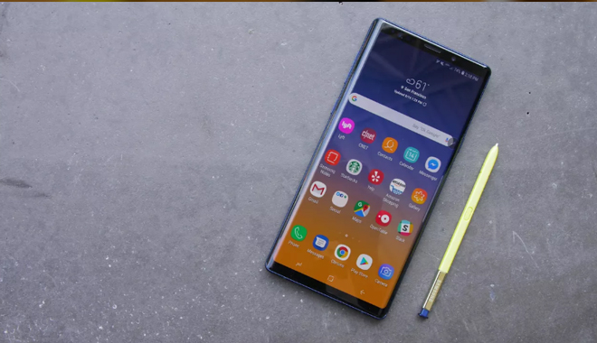 Galaxy Note 9 năm ngoái.