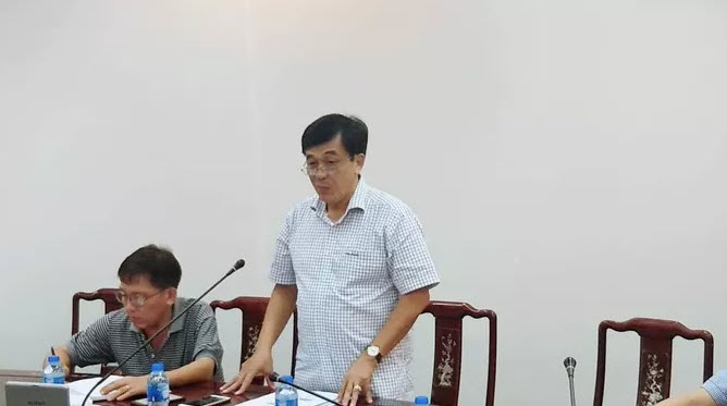 Ông Nguyễn Đức Thánh thông tin tại cuộc họp báo ngày 2-8