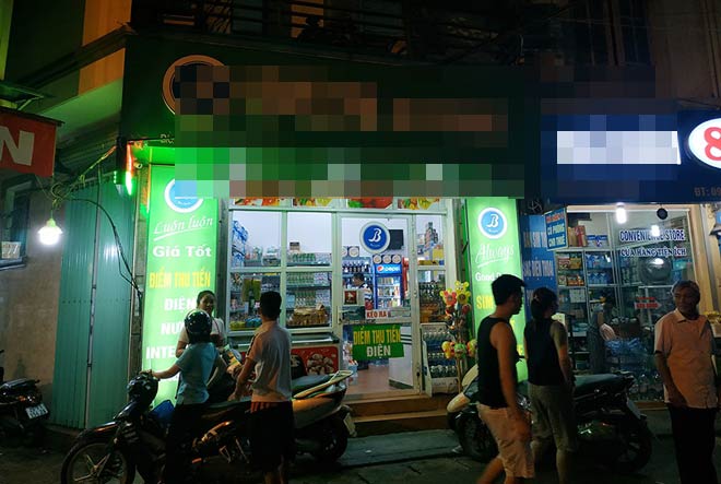 Tiệm tạp hóa nơi xảy ra vụ việc.