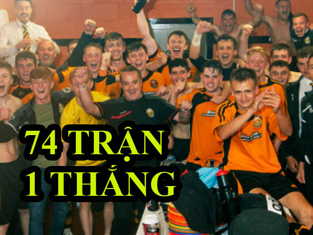 Bóng đá - Đội bóng siêu tệ lịch sử: 2 năm 74 trận thắng 1, ăn mừng như vô địch