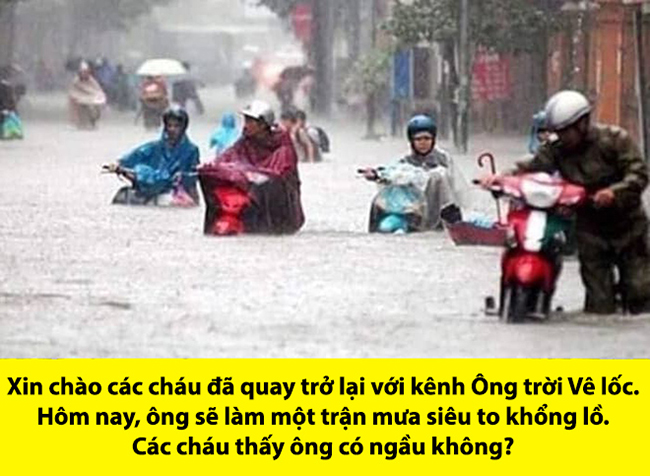 &#34;Ông trời Vê lốc&#34; làm cơn mưa siêu to khổng lồ.