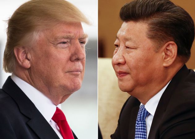 Tổng thống Donald Trump (trái) và Chủ tịch Trung Quốc Tập Cận Bình