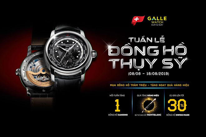 Mua đồng hồ trăm triệu - nhận ngay quà hàng hiệu cùng Galle Watch - 1