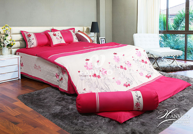 Bộ sản phẩm chăn ga của Hanvico.