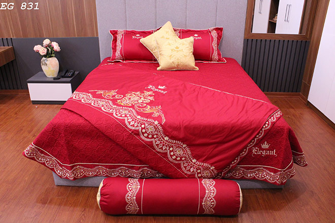 Chăn ga gối của thương hiệu Vikosan.