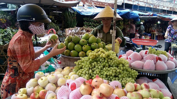 Nhiều loại trái cây Trung Quốc nhập khẩu vào Việt Nam.