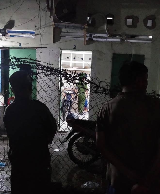 Công an có mặt khám nghiệm hiện trường