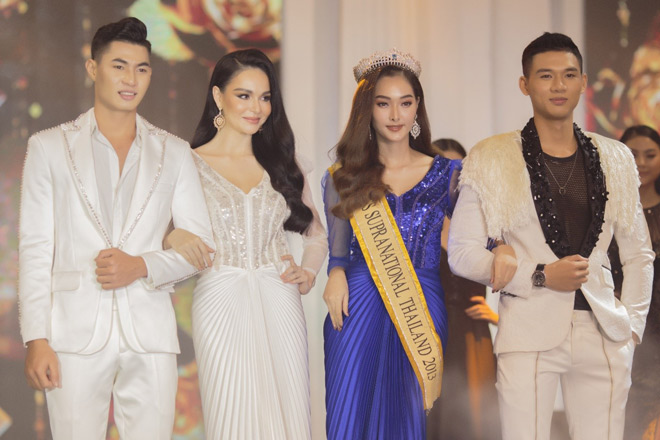 Bỏ thi Mister World 2019, Trần Công Hậu tái xuất sàn diễn cùng Hoa hậu Thái Lan - 2