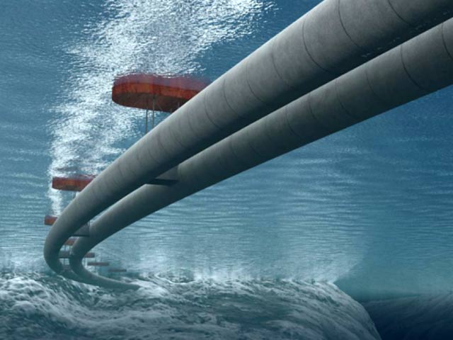 Media - Xem đường hầm nổi dưới nước đầu tiên trên thế giới