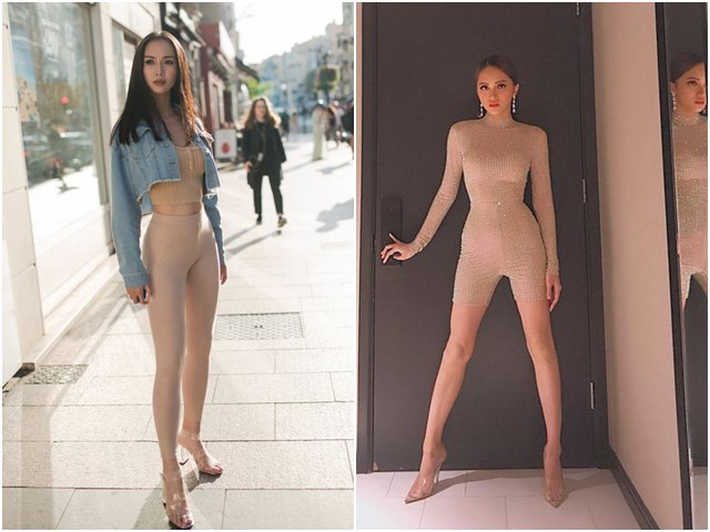 Ngoài Hồ Ngọc Hà, còn có Mai Phương Thúy, Ngọc Anh và Hương Giang cũng đam mê những set đồ màu nude dễ gây hiểu lầm.