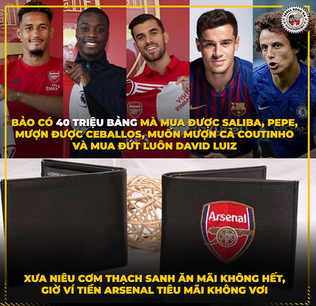 Năm nay Arsenal có ví &#34;Thạch Sanh&#34; tiêu mãi không hết tiền.