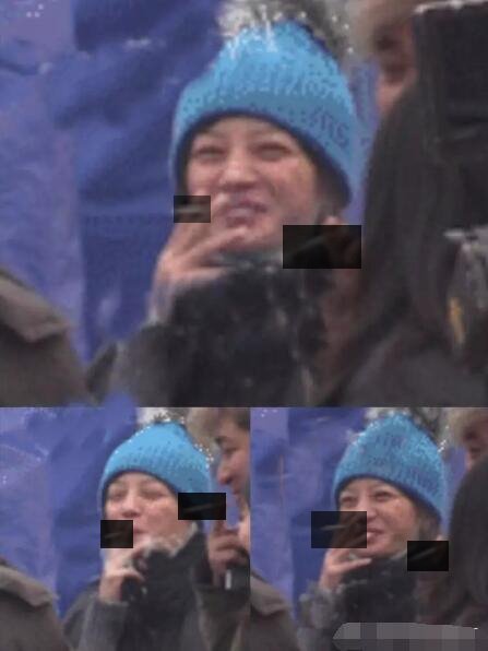 Triệu Vy già nua và phì phèo thuốc lá trên phim trường