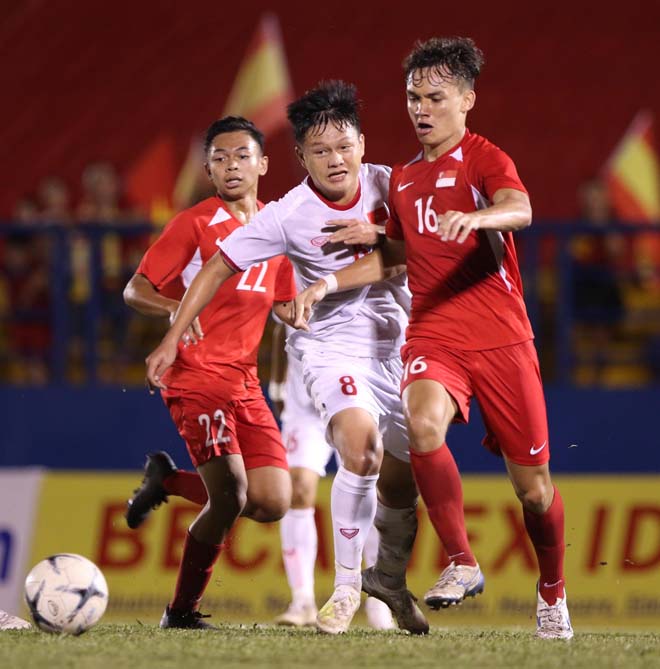 Trực tiếp bóng đá U18 Việt Nam - U18 Singapore: Tấn công những phút cuối trận (Hết giờ) - 11