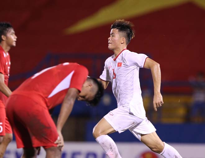 Trực tiếp bóng đá U18 Việt Nam - U18 Singapore: Tấn công những phút cuối trận (Hết giờ) - 13
