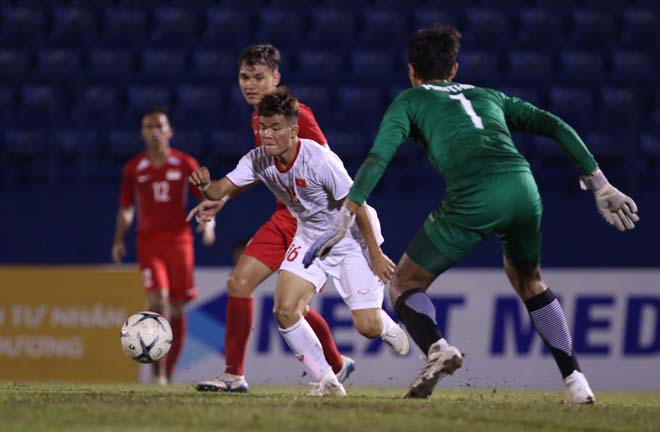 Trực tiếp bóng đá U18 Việt Nam - U18 Singapore: Tấn công những phút cuối trận (Hết giờ) - 15