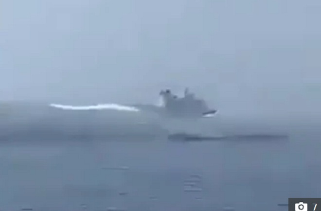 Tàu chiến trong vìdeo được Iran cho là tàu HMS Duncan.