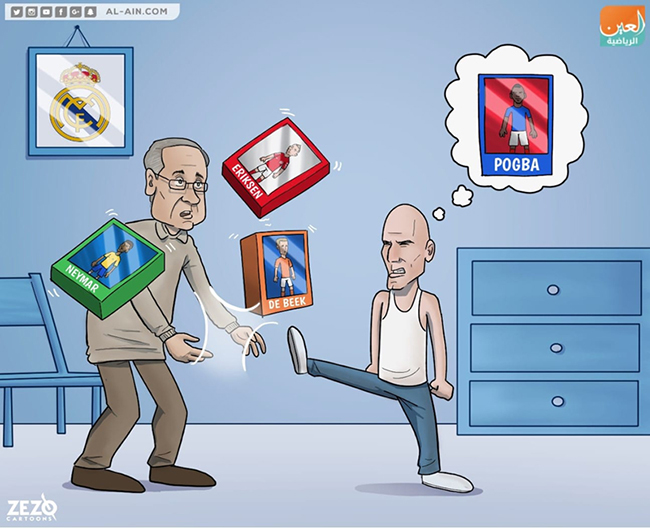 Zidane "vùng vằng" đòi mua Pogba bằng được.