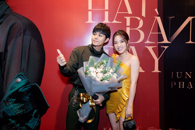 Diễn viên Puka cũng không đứng ngoài cuộc trong sự kiện ra mắt MV của Jun Phạm.