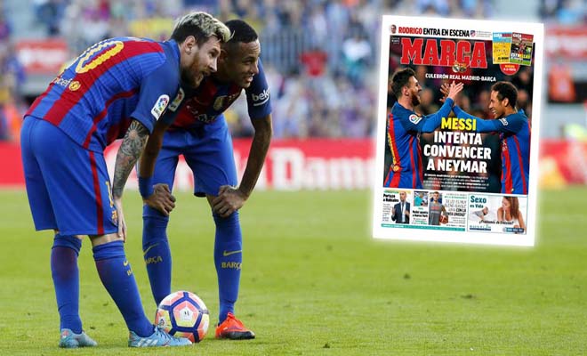 Messi cản Neymar đến Real