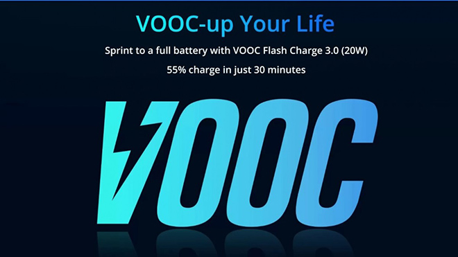 Nói về biến thể Pro, nó cũng sẽ có chip từ Qualcomm và hỗ trợ VOOC Flash Charge 3.0, cho phép sạc từ 0-55% pin chỉ trong nửa giờ.