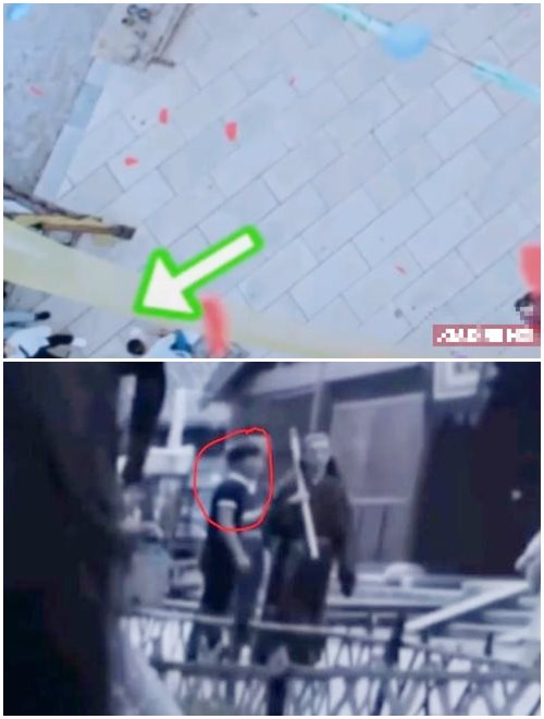 Cũng trong bối cảnh phim cổ trang nhưng không ít lần tạo hình nhân vật hiện đại bị lọt vào ống kính. Như người đàn ông mặc đồ trắng, quần đen và đi giày trắng hay người đàn ông mặc áo phông đen trong khung hình