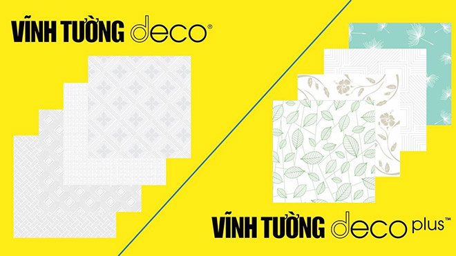 Tấm trang trí Vĩnh Tường Deco và Deco Plus có rất nhiều mẫu mã để khách hàng lựa chọn