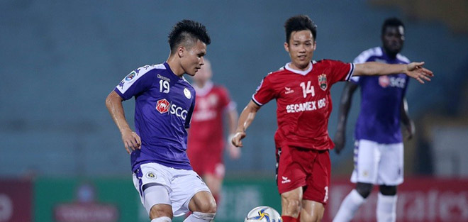 Không dễ để vượt qua các độ bóng Trung Á, các cầu thủ của Hà Nội FC sẽ phải nỗ lực rất nhiều. Ảnh: AFC