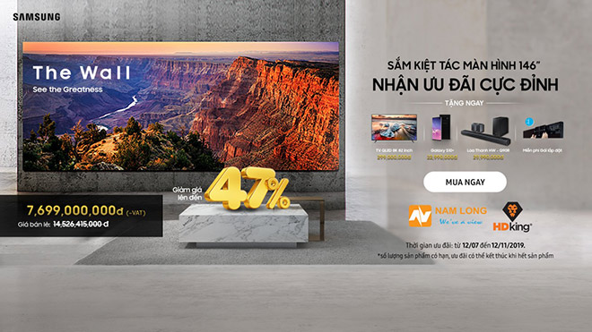 Chương trình ưu đãi dành cho sản phẩm The Wall