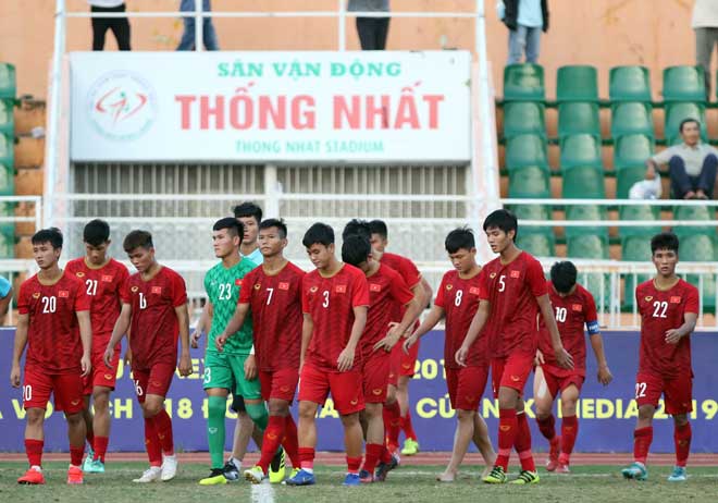 U18 Việt Nam thất vọng sau trận thua U18 Campuchia