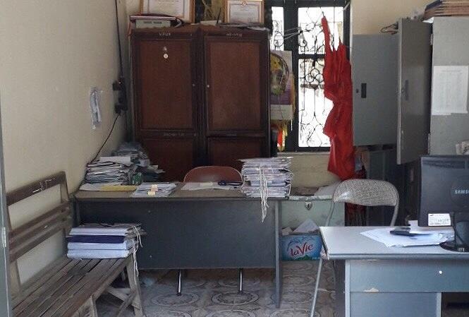 Hiện trường vụ trộm tại UBND xã Hòa Lạc (Hữu Lũng) Ảnh: DUY CHIẾN Quảng cáo